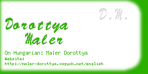 dorottya maler business card